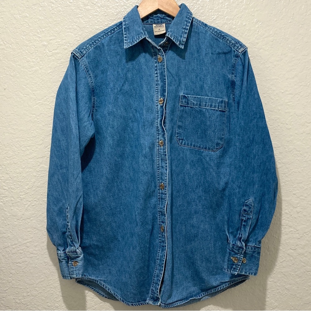 Vintage High Sierra Blue Denim Button-up, size S
